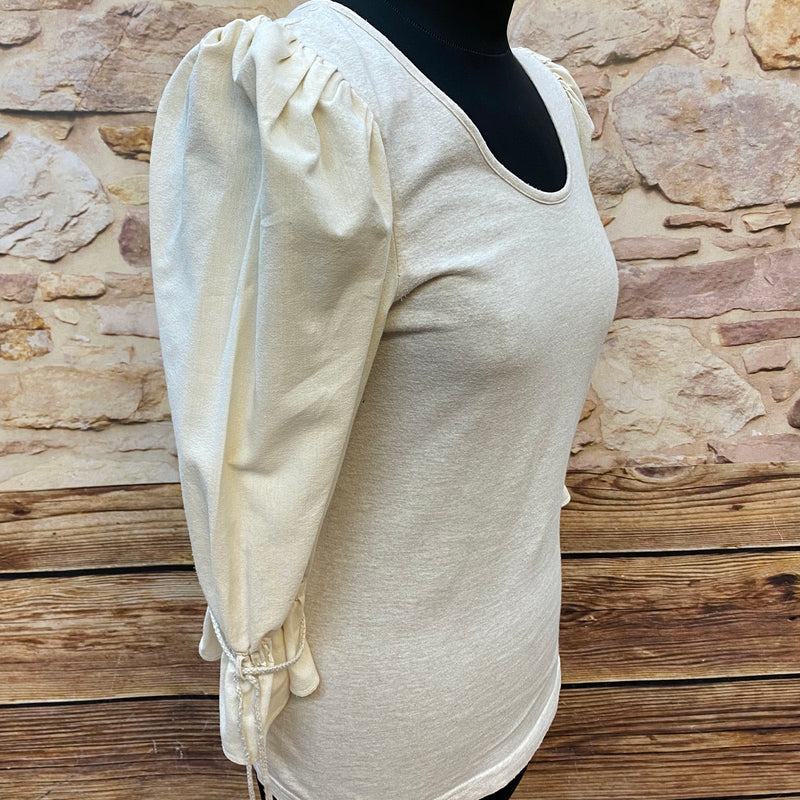 Beiges Trachtenshirt von Country Line – Größe 38