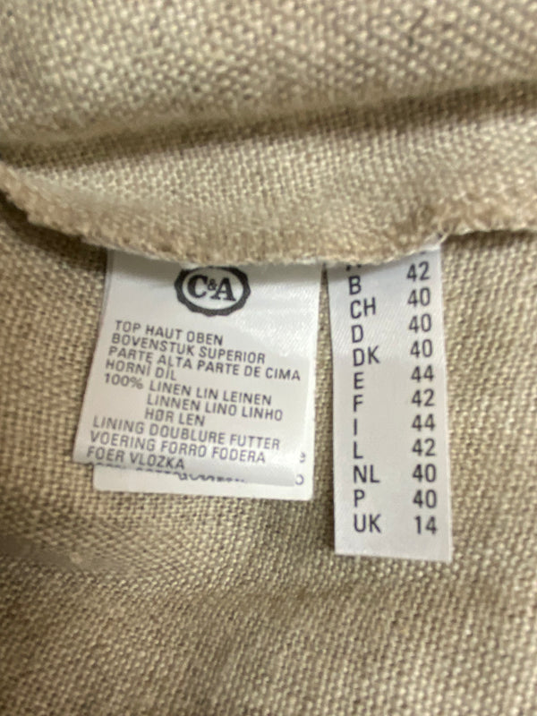 Trachtenkleid Landhaus Kleid beige Gr.40
