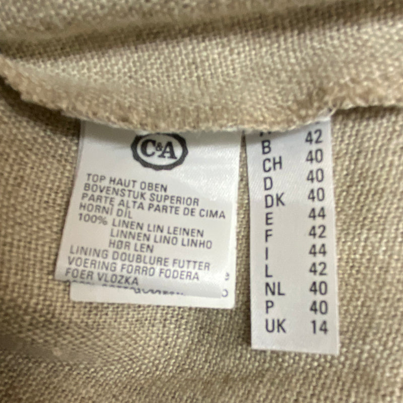 Trachtenkleid Landhaus Kleid beige Gr.40