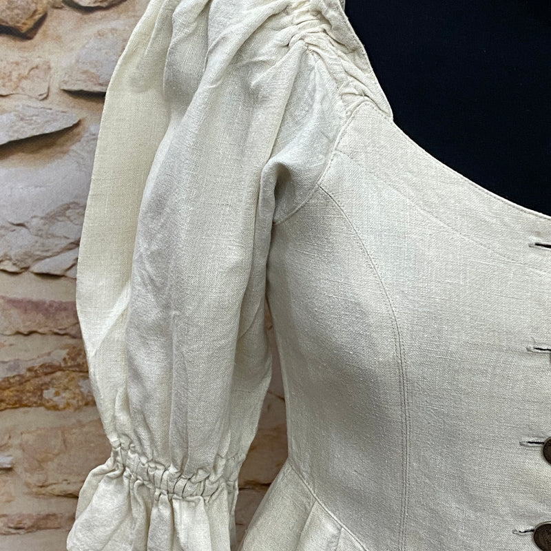Landhaus Kleid Trachtenkleid einfarbig natur Distler Gr.36