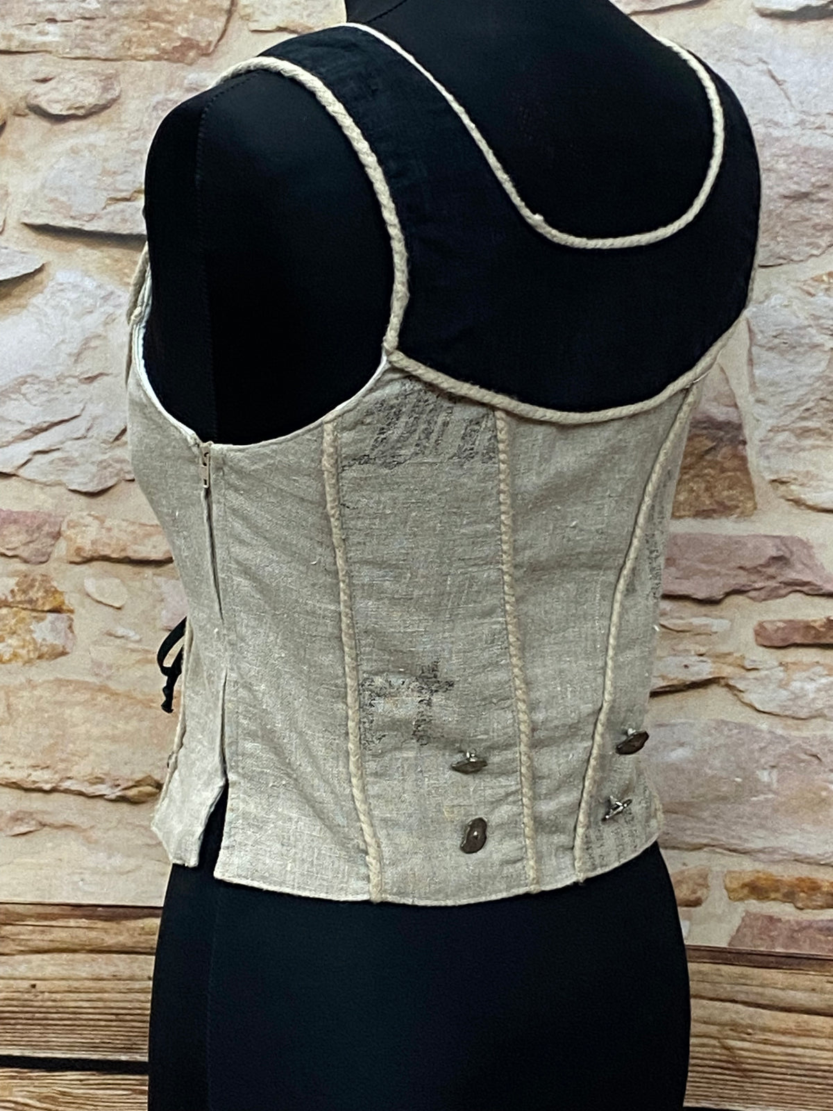 Corset corsage style maison de campagne à bretelles sans manches Country Line taille 34