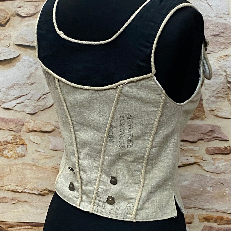 Landhausstil Mieder Corsage mit Träger ärmellos Country Line Gr.34