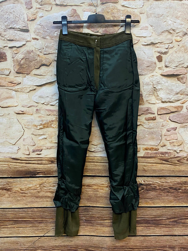 Lange Lederhose Damen Gr. 36 – grüne Trachtenlederhose aus Echtleder, Ansicht 4