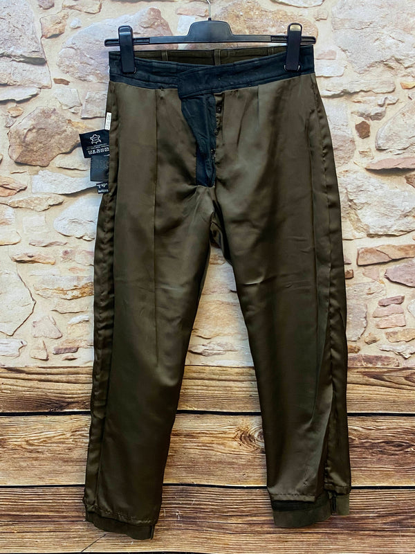 Lange Lederhose Damen Gr. 46 – grüne Canda Lederhose aus Echtleder, Ansicht 5