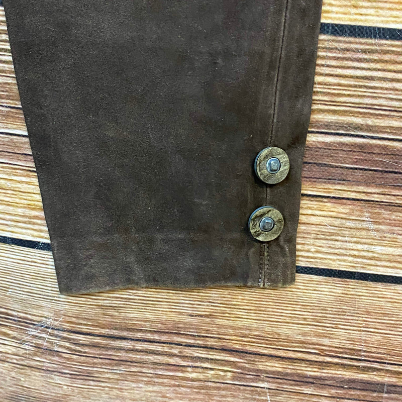 Lange Lederhose Damen Gr. 36 – braune Tofana Lederhose aus Echtleder, Ansicht 5