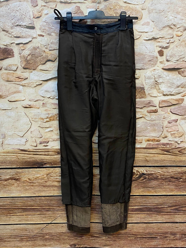 Lange Lederhose Damen Gr. 36 – braune Tofana Lederhose aus Echtleder, Ansicht 6