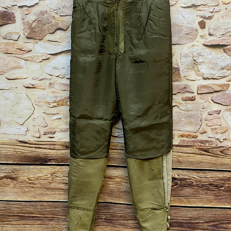 Lange Lederhose Damen Gr. 38 – olivgrüne Trachtenlederhose aus Echtleder, Ansicht 7