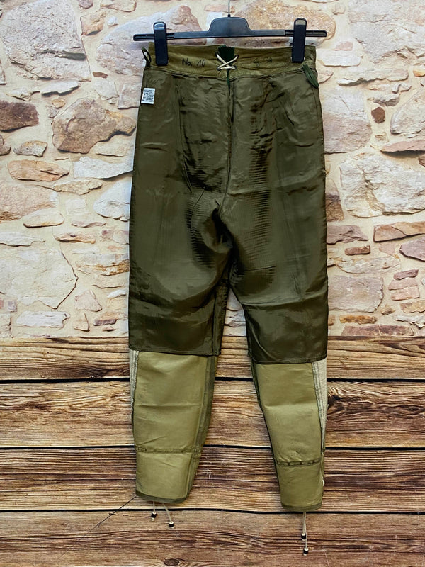 Lange Lederhose Damen Gr. 38 – olivgrüne Trachtenlederhose aus Echtleder, Ansicht 8