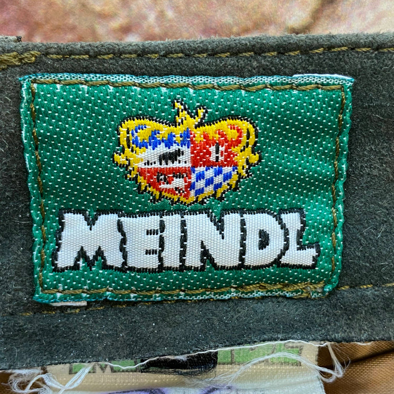 Meindl Damen Lederhose Gr. 36 – lange Trachtenlederhose in Olivgrün aus Leder, Ansicht 7
