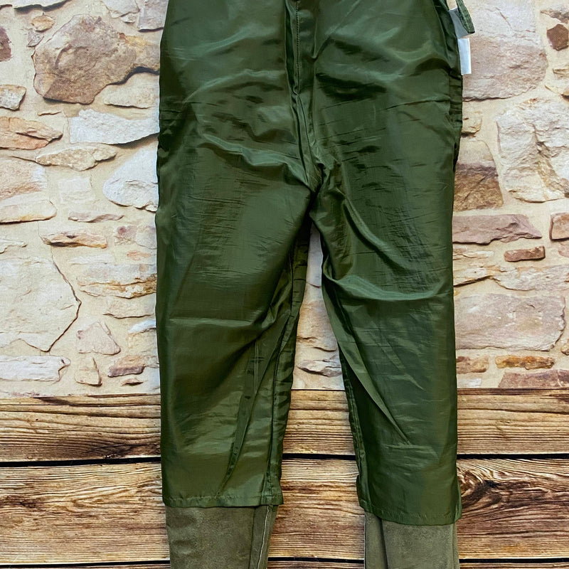 Damen Lederhose Gr. 36 – lange olivgrüne Trachtenlederhose aus Leder