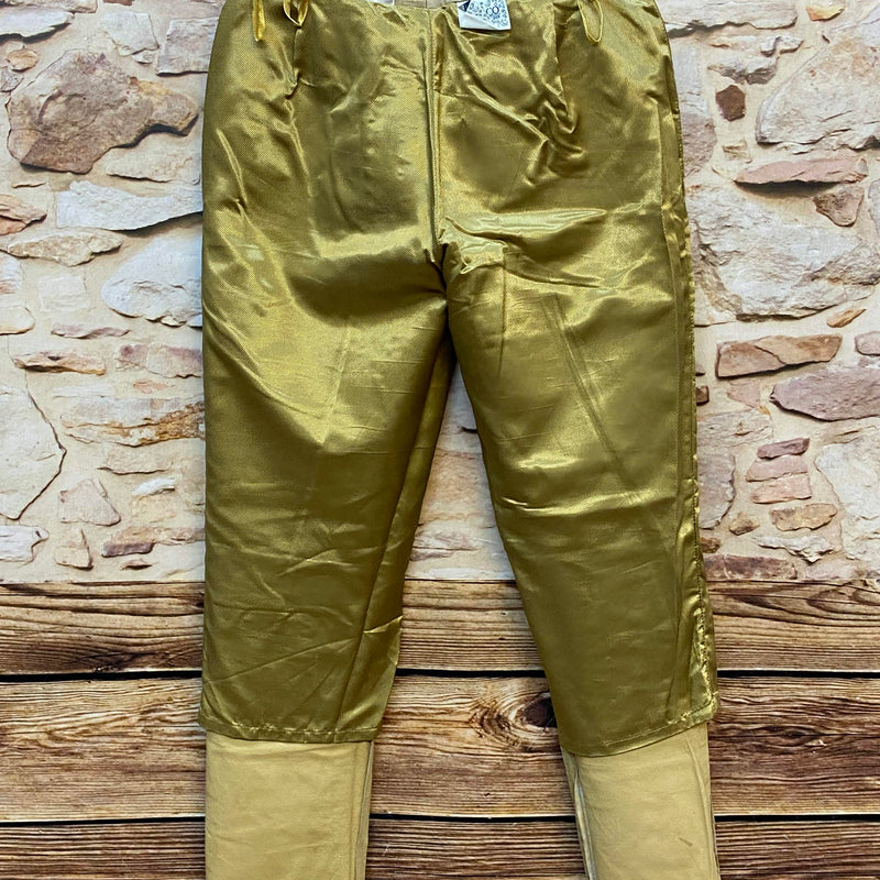 MEICO Damen Lederhose Gr. 38 – helle lange Trachtenlederhose aus 100% Leder, Ansicht 3