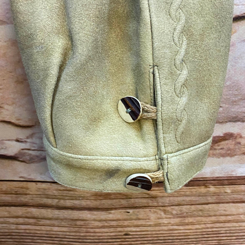 Damen Lederhose Gr. 40 – lange helle Trachtenlederhose aus 100% Leder, Ansicht 5