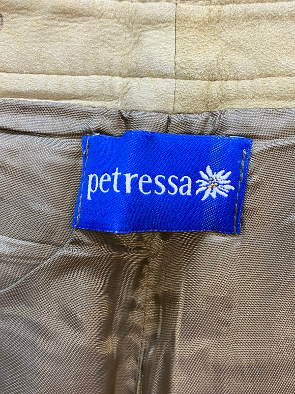 Petressa Damen Lederhose Gr. 40 – lange helle Trachtenlederhose aus 100% Leder, Ansicht 7
