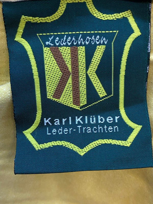 Vintage Damen Lederhose Gr. 40 – Karl Kübler Leder-Trachten in Olivbraun, Ansicht 6