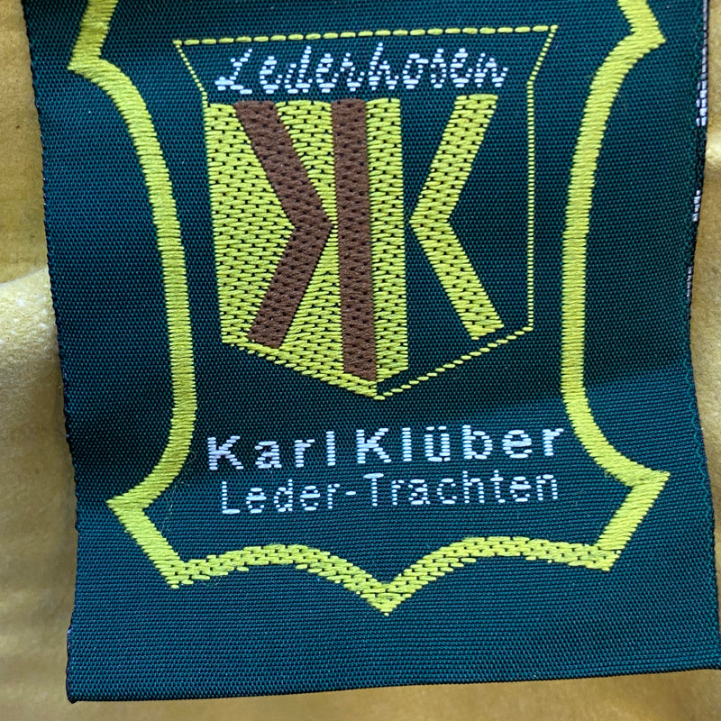 Vintage Damen Lederhose Gr. 40 – Karl Kübler Leder-Trachten in Olivbraun, Ansicht 6