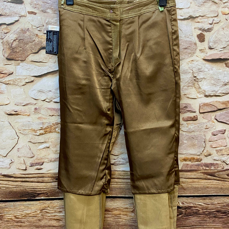 Vintage Damen Lederhose Gr. 40 – lange Trachtenhose aus echtem Leder, Ansicht 5