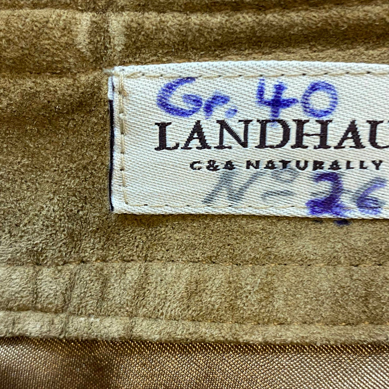 Vintage Damen Lederhose Gr. 40 – lange Trachtenhose aus echtem Leder, Ansicht 8