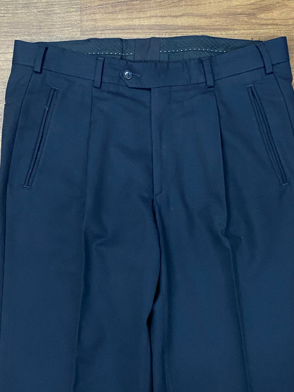 Vintage Bundfaltenhose in Dunkelgrau, Gr.52
