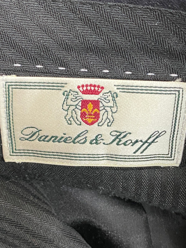 Vintage Bundfaltenhose in Dunkelgrau, Gr.52