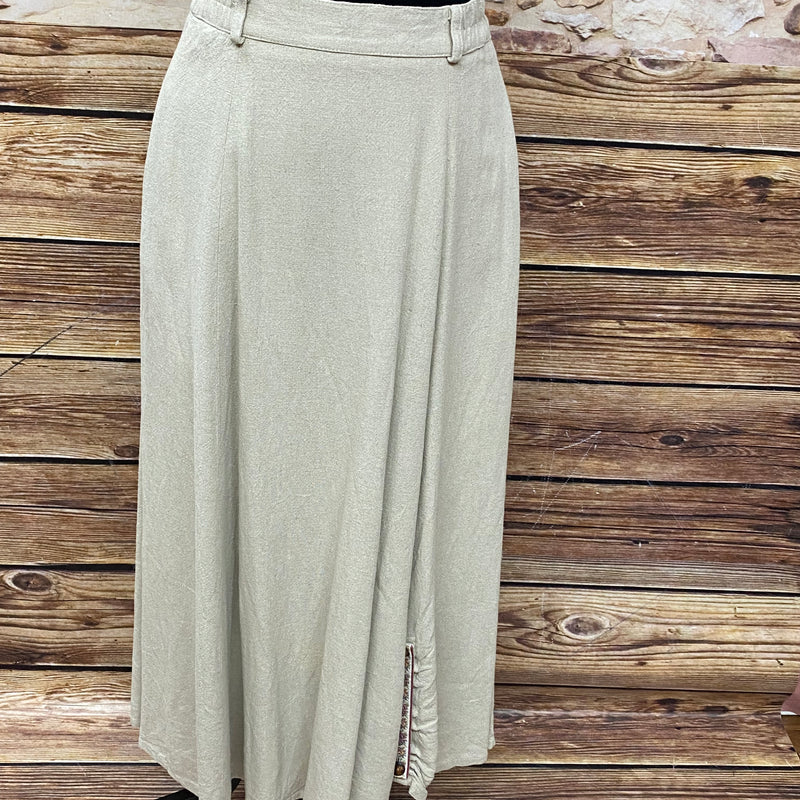 Langer Damen Trachtenrock von Landhaus – Beige, Größe 36