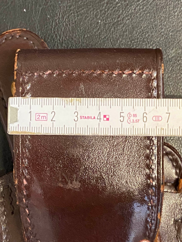 Vintage Don Hume Leder-Holster – Basketweave – Dunkelbraun – Modell H730