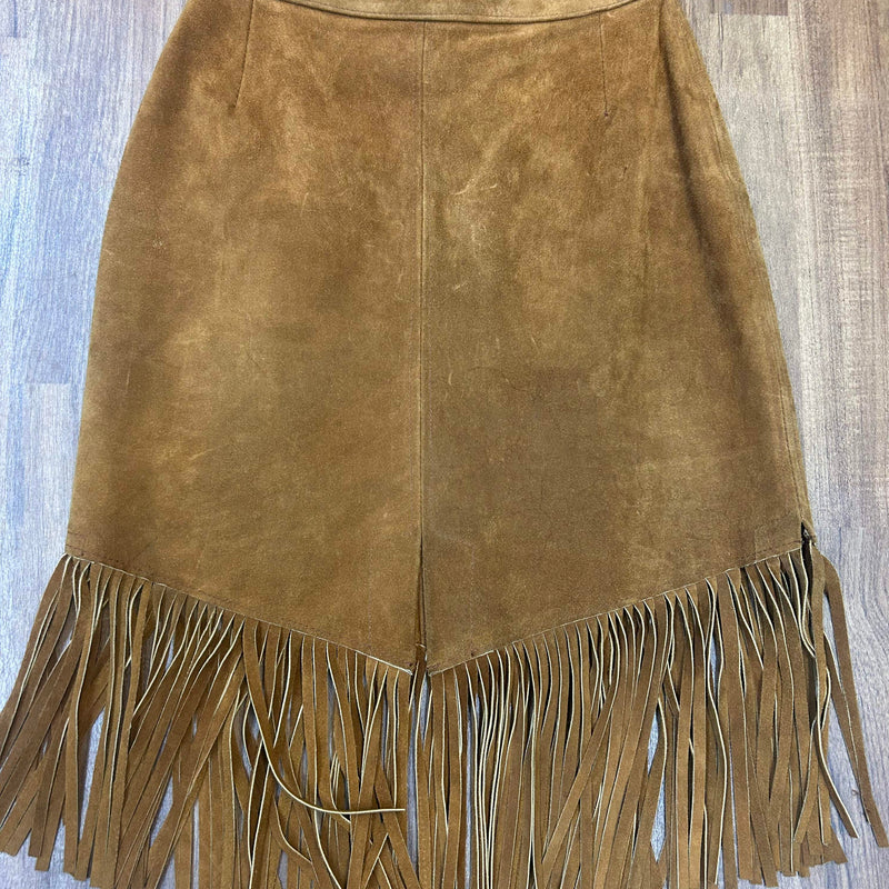 Wildleder-Fransen-Set (Cape & Rock) – Gr. 36/38