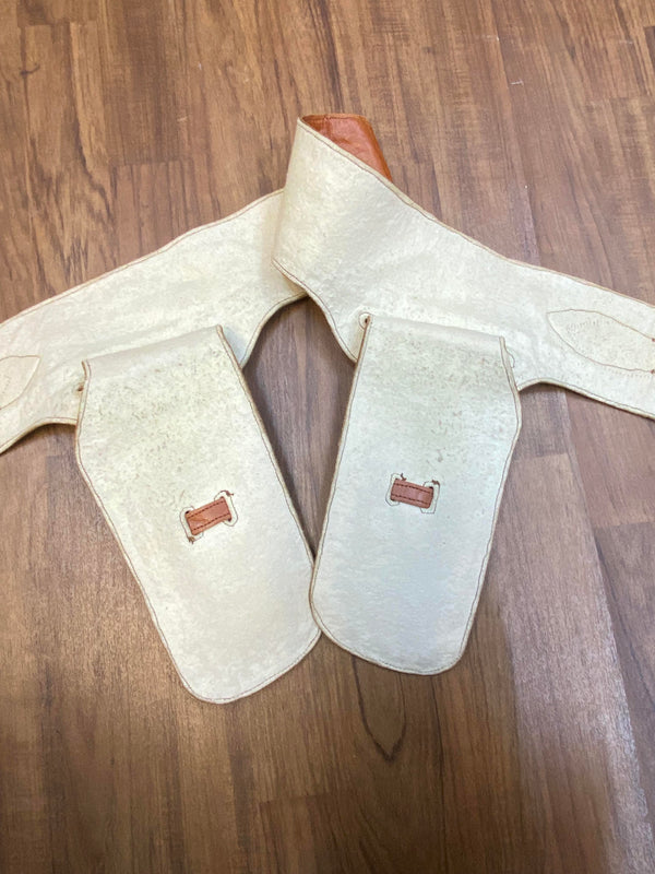 Vintage Leder-Gürtelholster mit Nieten – 70er Jahre Western Biker Style, Ansicht 3