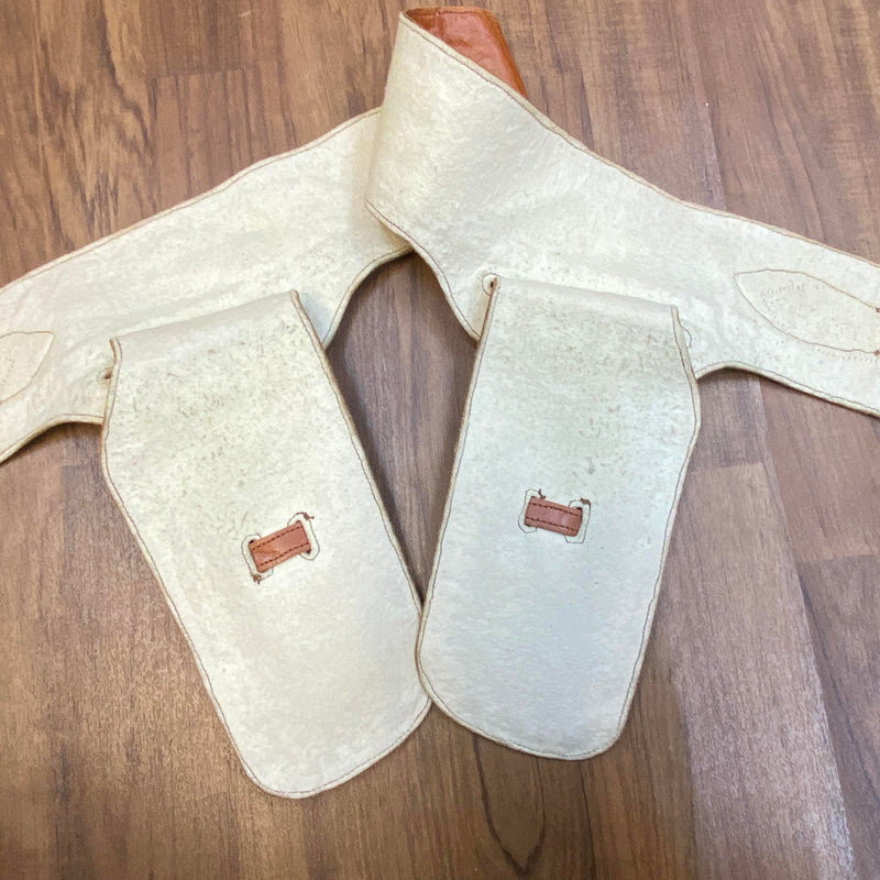 Vintage Leder-Gürtelholster mit Nieten – 70er Jahre Western Biker Style, Ansicht 3