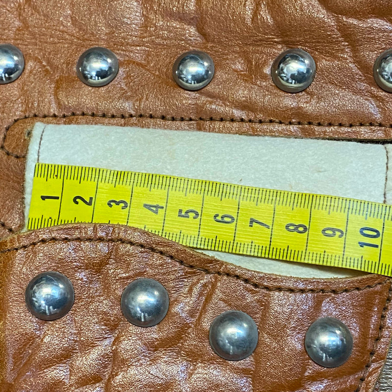Vintage Leder-Gürtelholster mit Nieten – 70er Jahre Western Biker Style, Ansicht 7