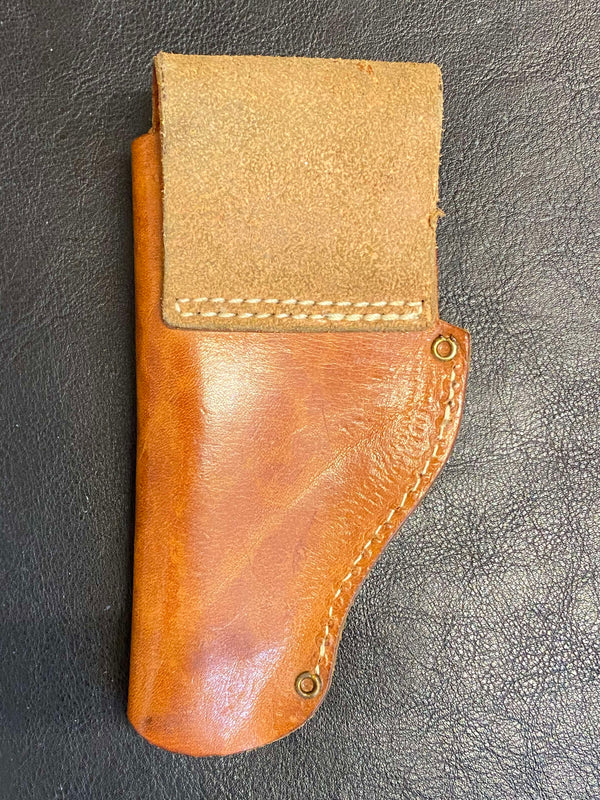 Vintage Lederholster Braun – 1970er – Echtleder – Western Stil, Ansicht 2
