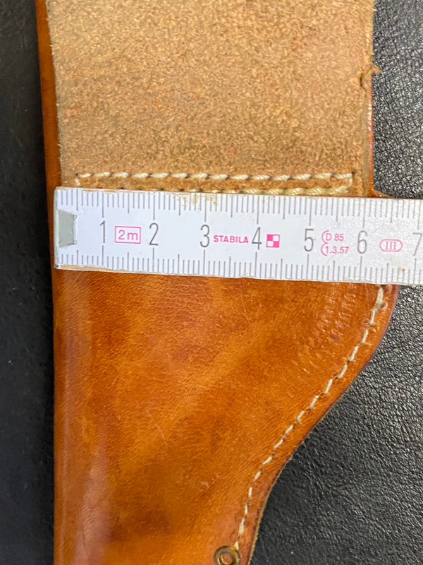 Vintage Lederholster Braun – 1970er – Echtleder – Western Stil, Ansicht 4