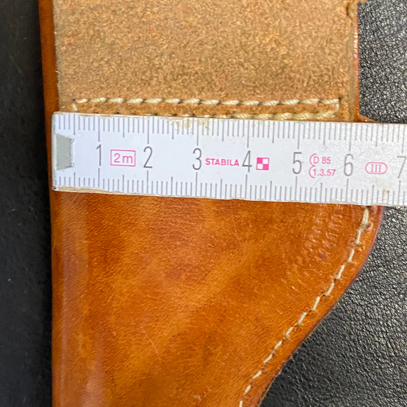 Vintage Lederholster Braun – 1970er – Echtleder – Western Stil, Ansicht 4