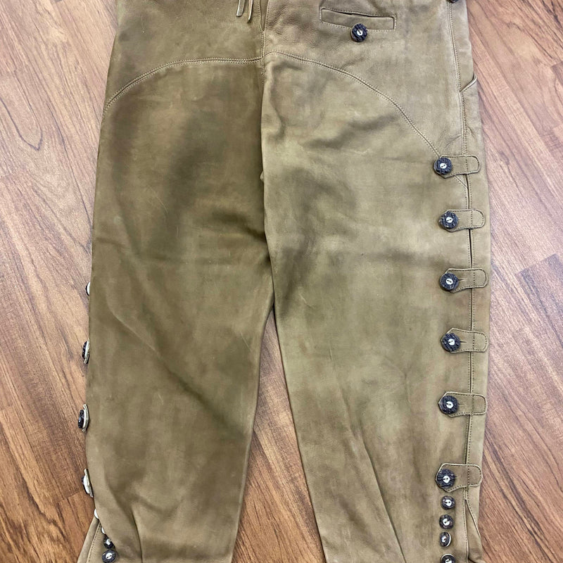 Trachten-Lederhose für Herren, Größe 118, in Braun