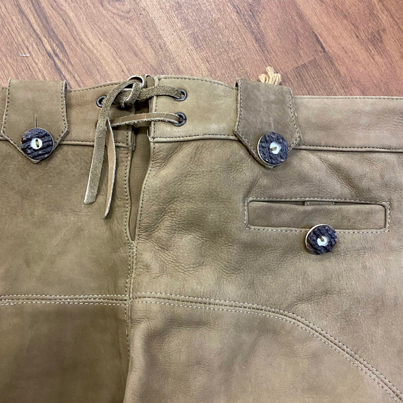 Trachten-Lederhose für Herren, Größe 118, in Braun