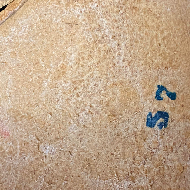 Vintage Lederkappe Schweiz – Rot Schwarz mit Kreuz Applikation