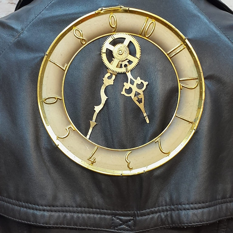 Steampunk-Ledermantel Herren Gr. 28 – Einzigartiges Vintage-Unikat