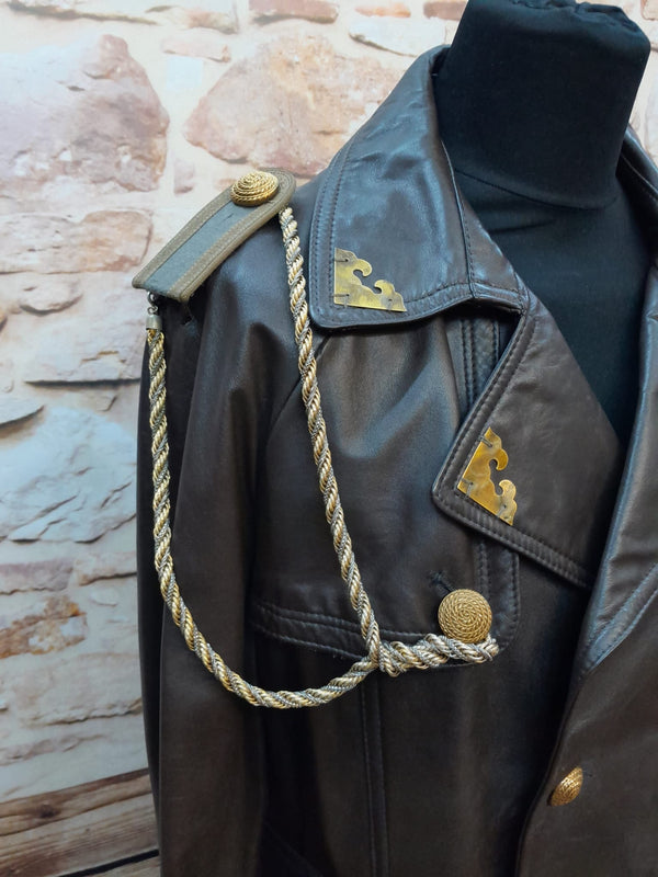 Steampunk-Ledermantel Herren Gr. 28 – Einzigartiges Vintage-Unikat