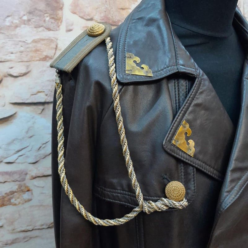 Steampunk-Ledermantel Herren Gr. 28 – Einzigartiges Vintage-Unikat
