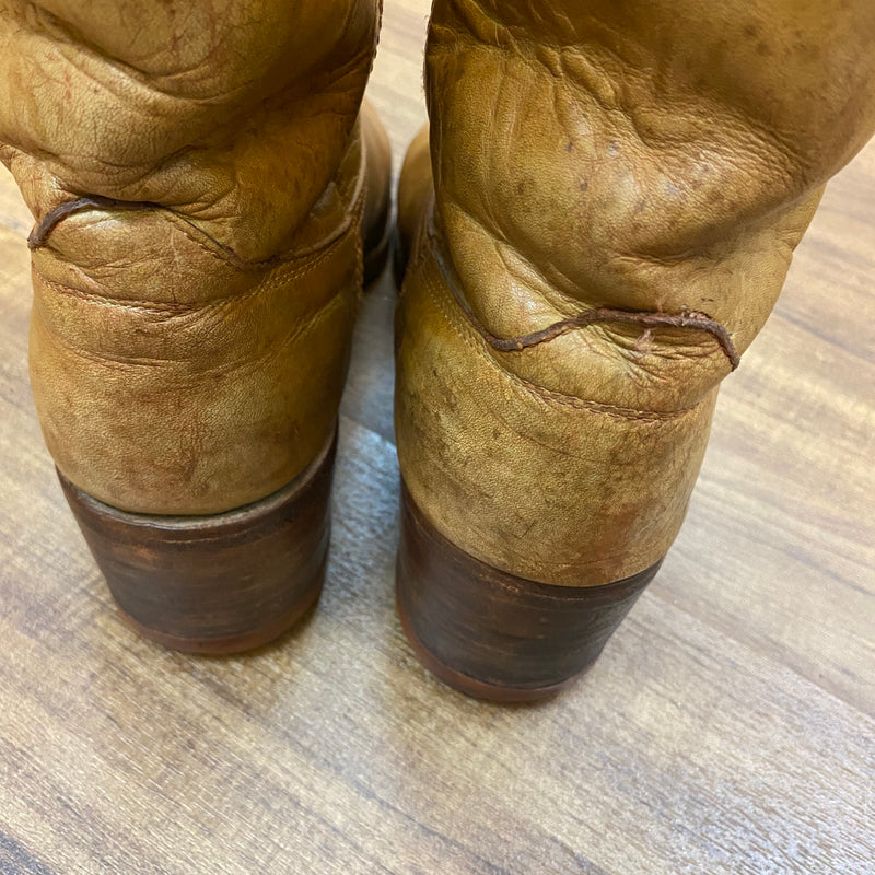 Lederstiefel Vintage Braun Gr.43, Ansicht 5