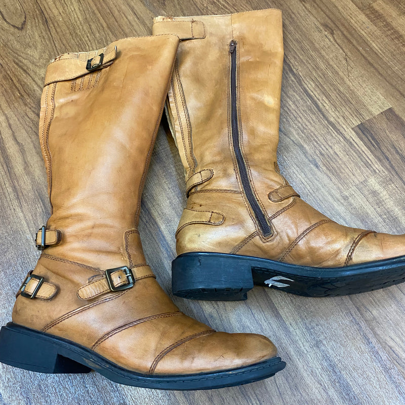 Vintage Lederstiefel in Braun  Gr.41