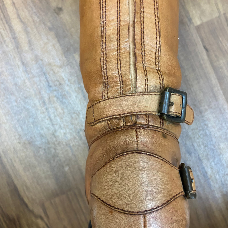 Vintage Lederstiefel in Braun  Gr.41