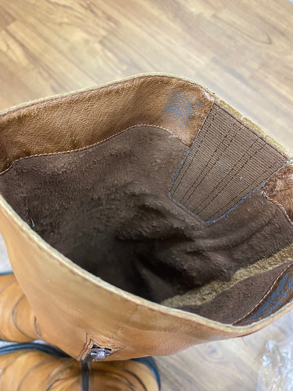 Vintage Lederstiefel in Braun  Gr.41
