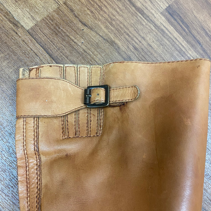 Vintage Lederstiefel in Braun  Gr.41