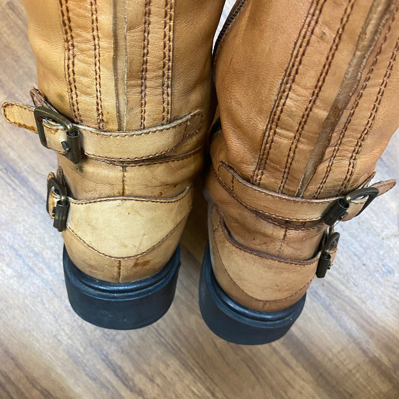 Vintage Lederstiefel in Braun  Gr.41