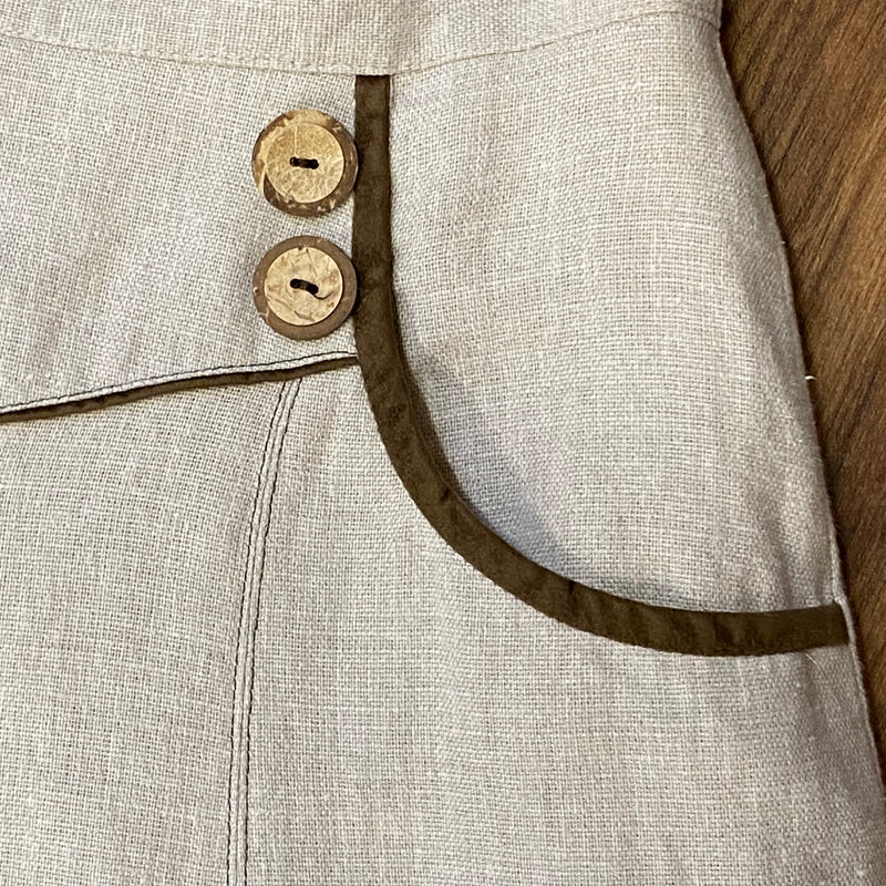 Damen Trachtenrock von Meico – Beige, Größe 40