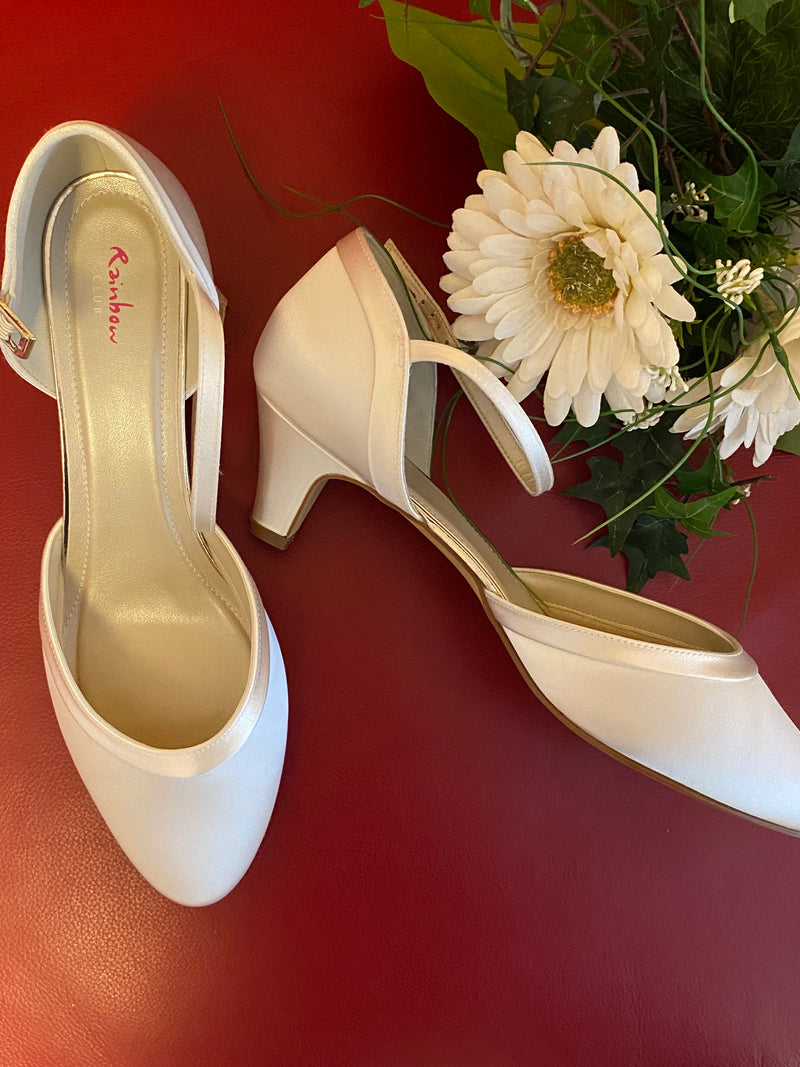 Brautschuh Letty Ivory Satin Gr.42 Hochzeit