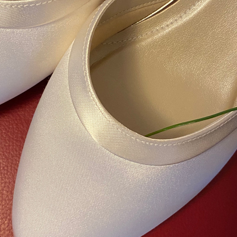 Brautschuh Letty Ivory Satin Gr.42 von Rainbow Club