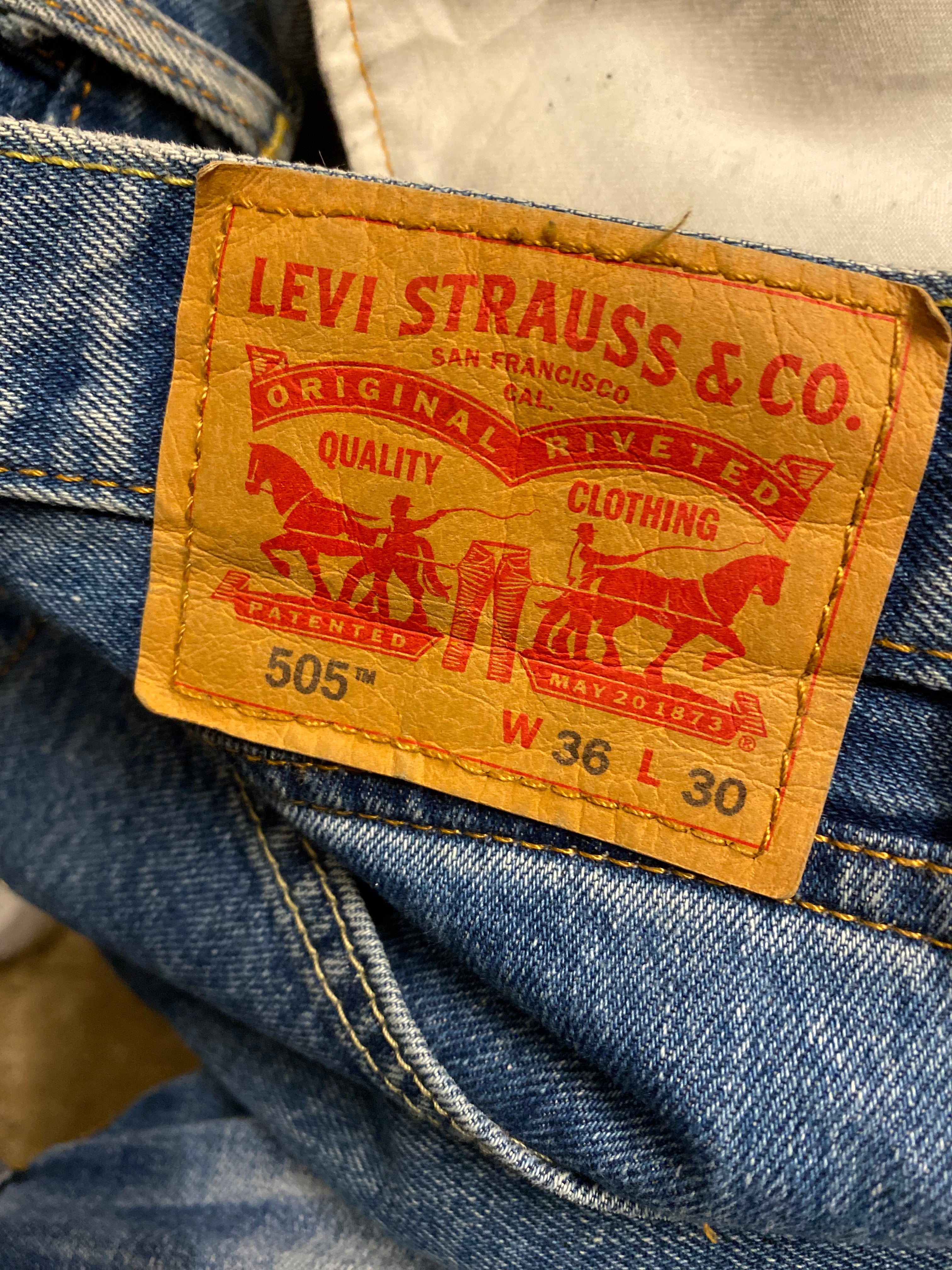 Jeans Hose Herren Levis 505 W36 L30
