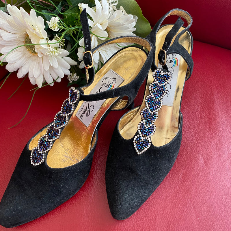 Lola Shoes T-Steg Schuhe Pumps Gr.39