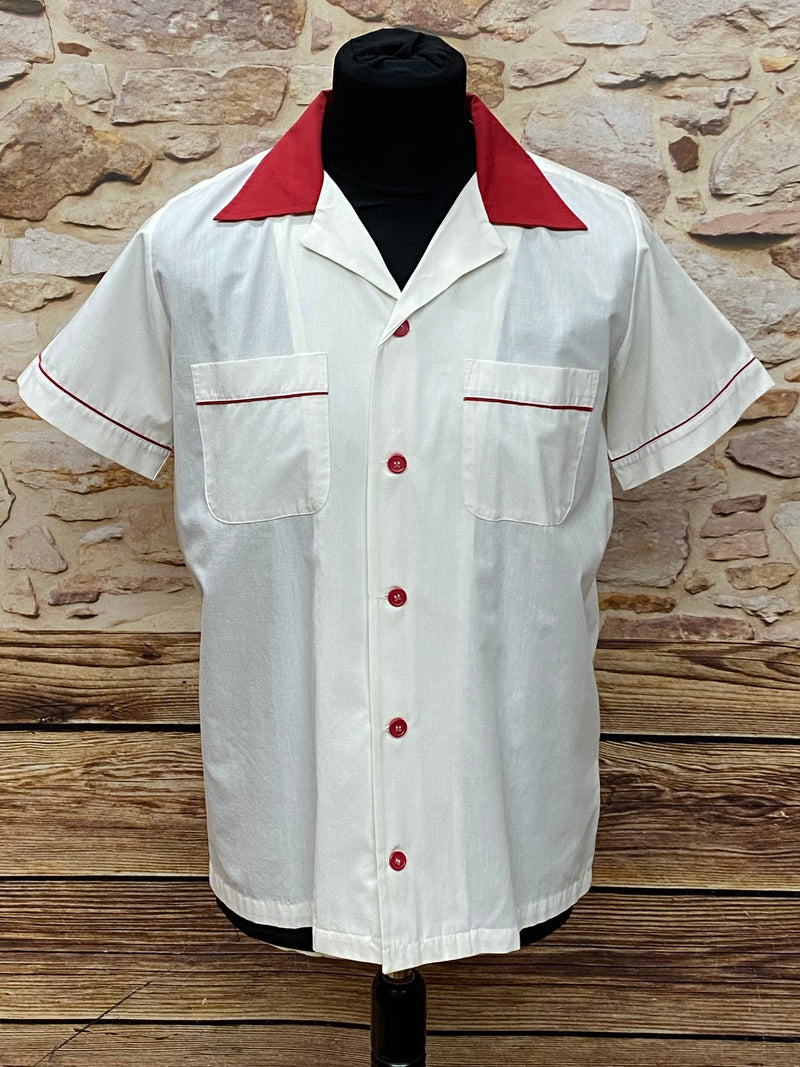 Chemise de dîner vintage Lucky Strike Taille M 